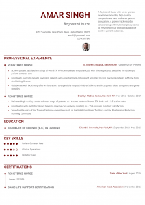 Nurse Resume Examples Mid-Career