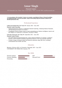 Student Resume Example