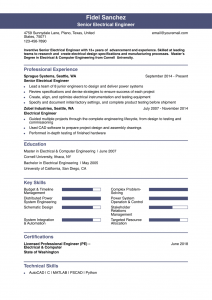 Electrical Engineer Resume Examples Senior-Level