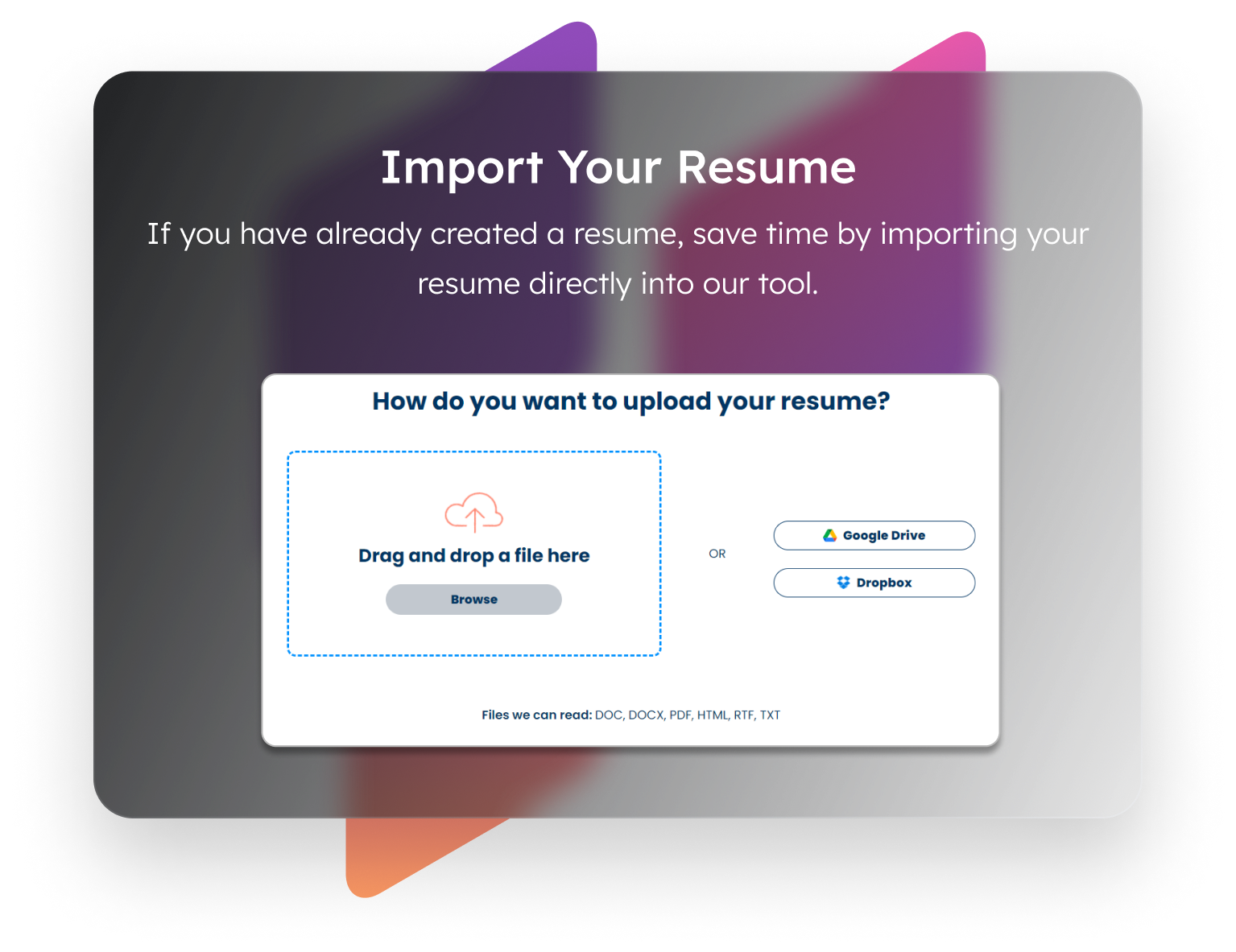 Resume illustration