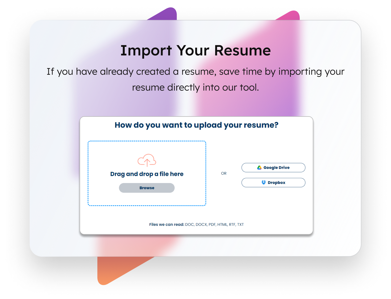 Resume illustration