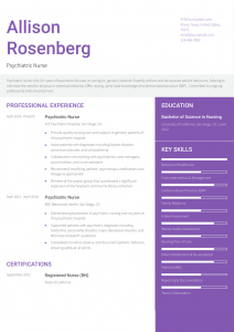 Nursing Home Nurse Resume Examples - Psychiatric Nurse Resume Examples Senior Level 212x300
