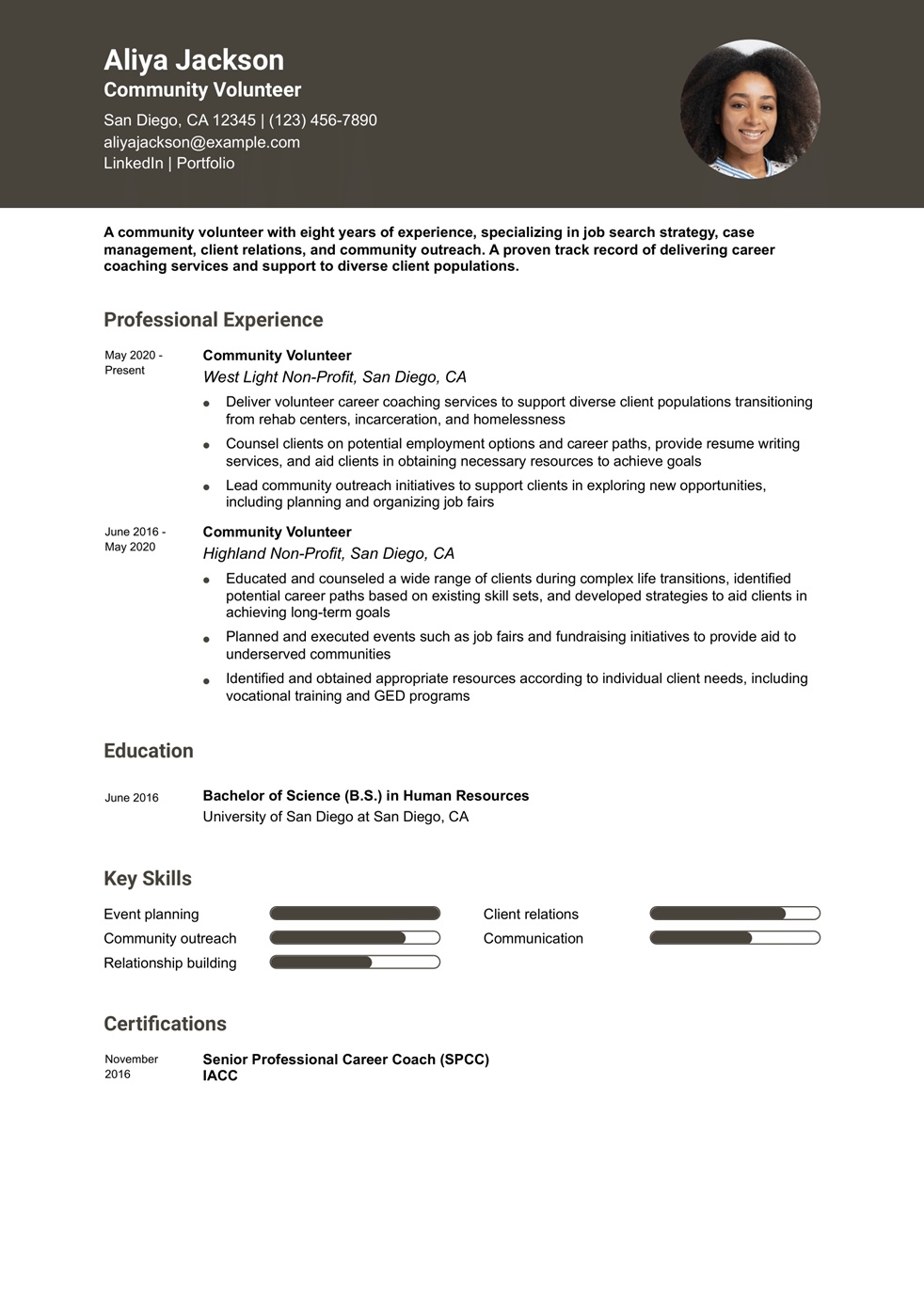 Volunteer Resume Examples and Templates for 2025
