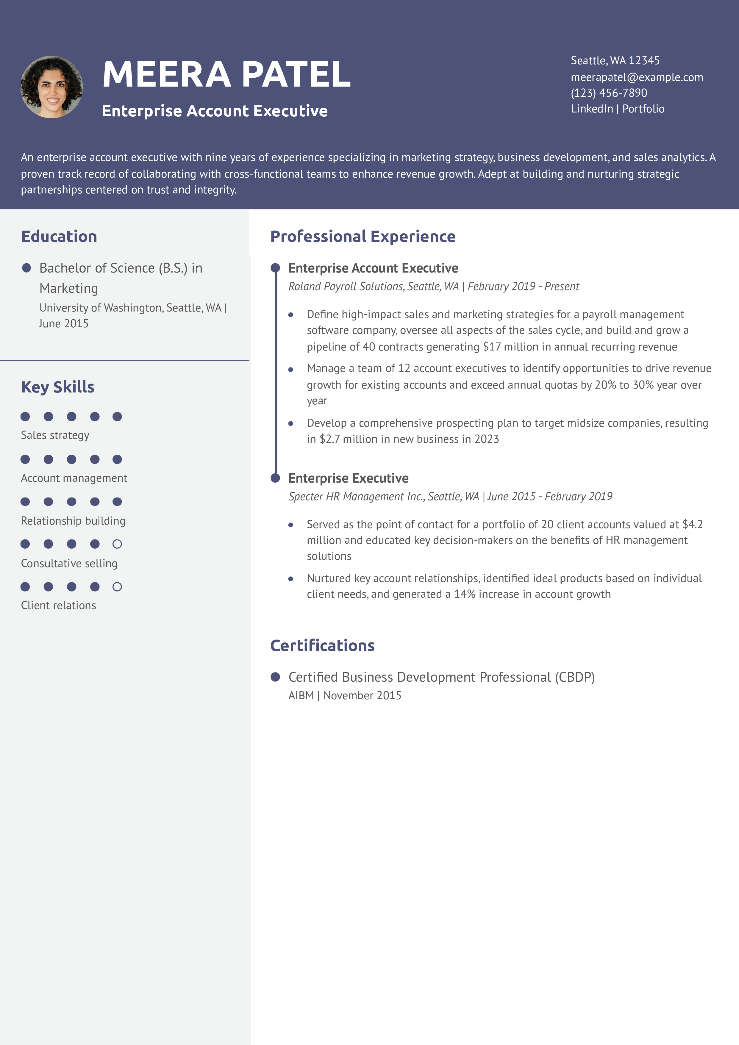 Account Executive Resume Examples and Templates for 2025