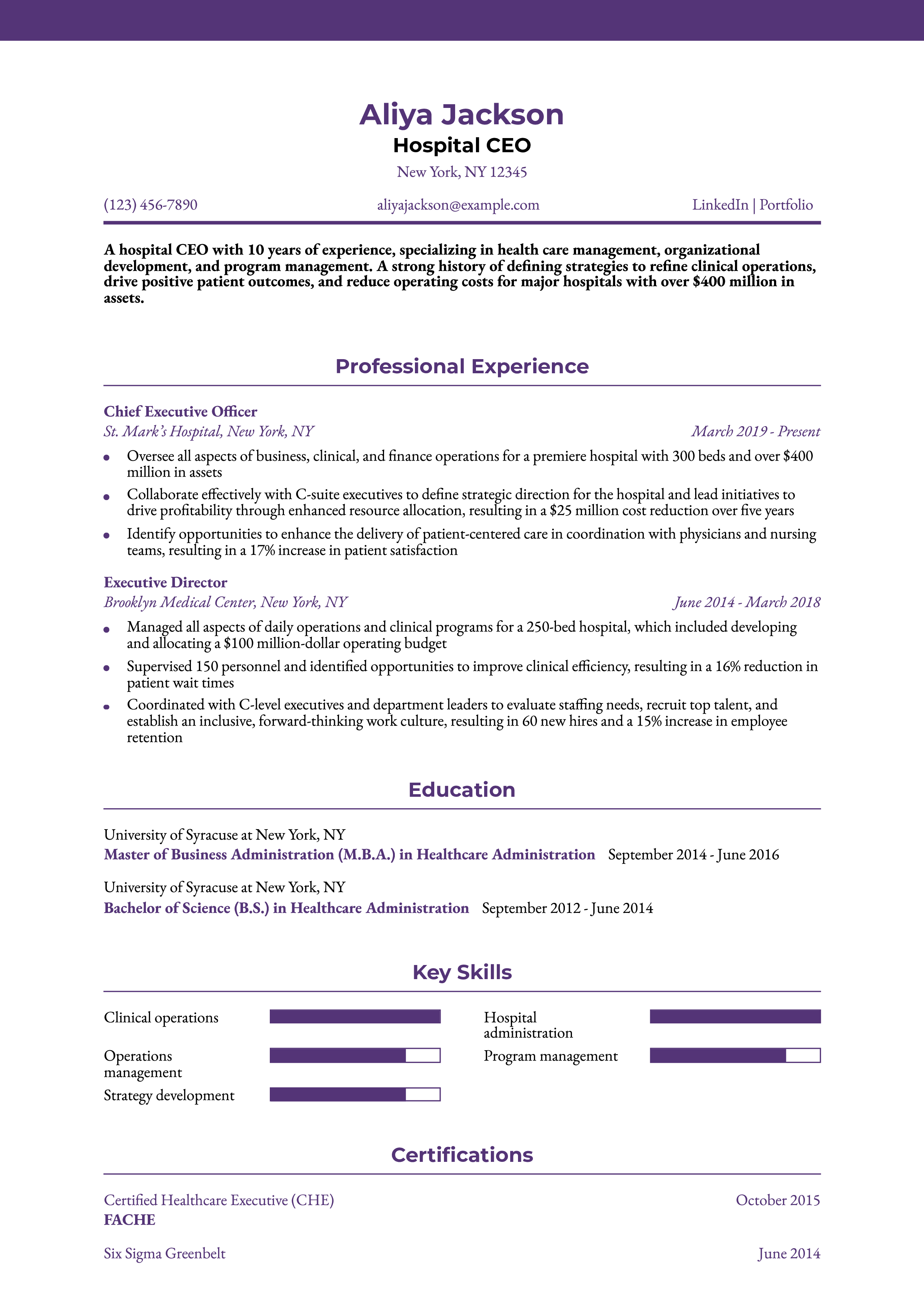 Entry-Level Resume