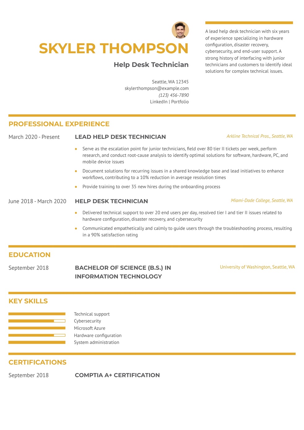 Help Desk Resume Examples and Templates for 2025
