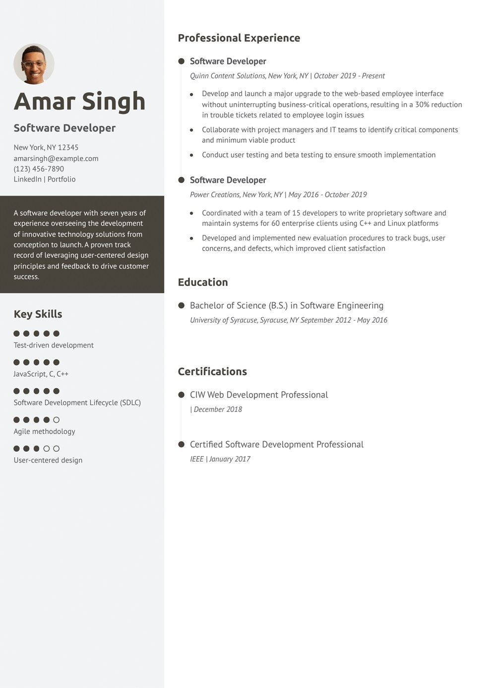 what to write in resume skills Information Technology Resume Example