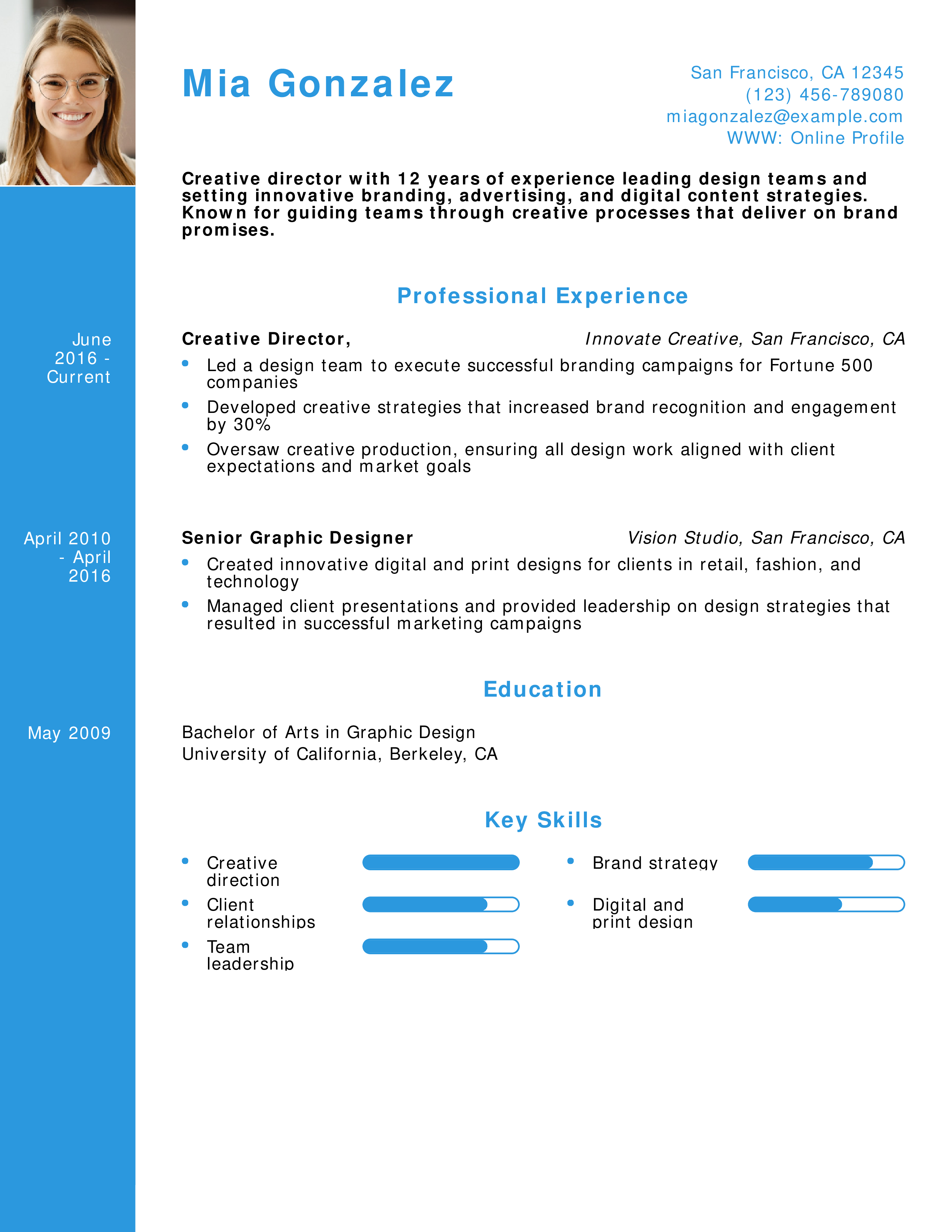 Creative Director Resume