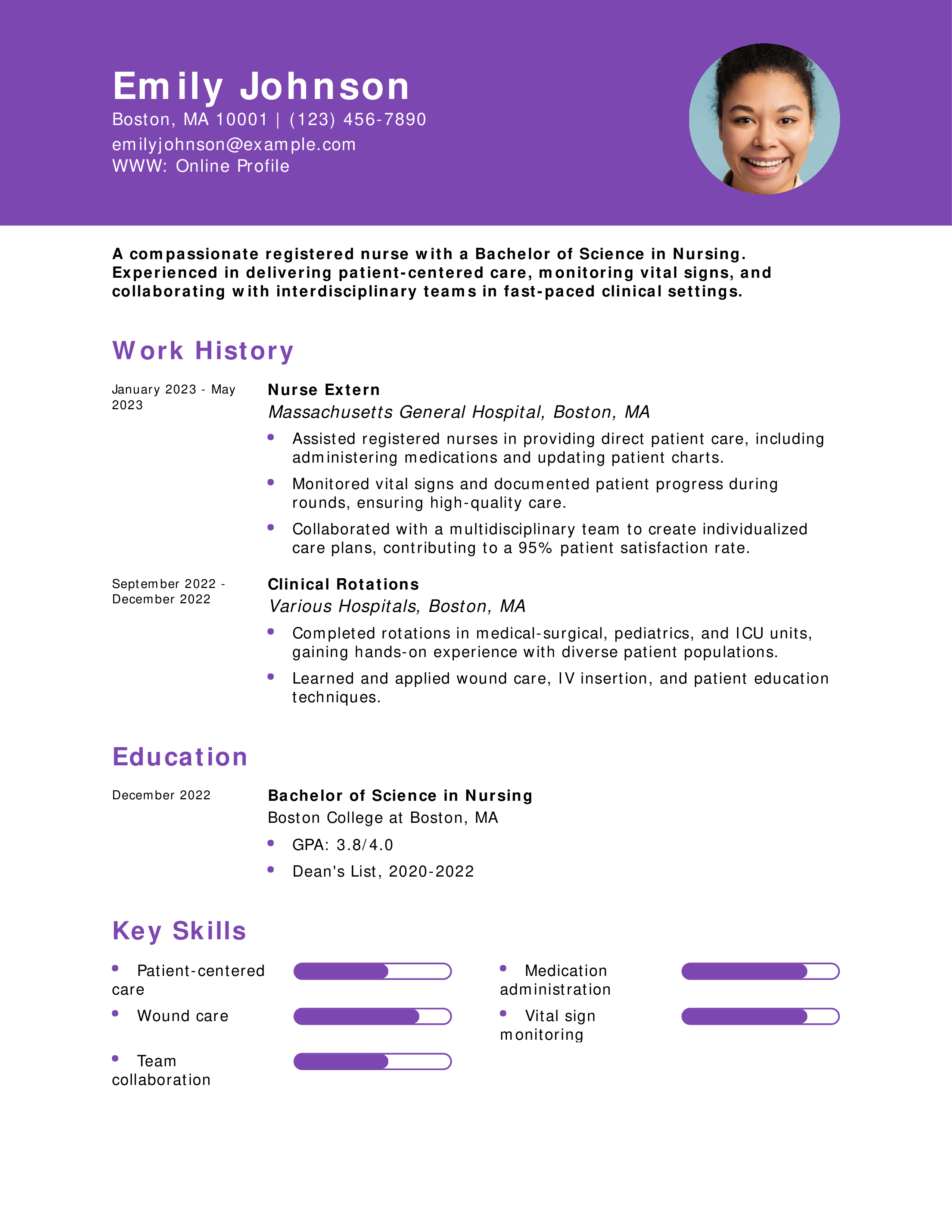 New Graduate Nurse Resume