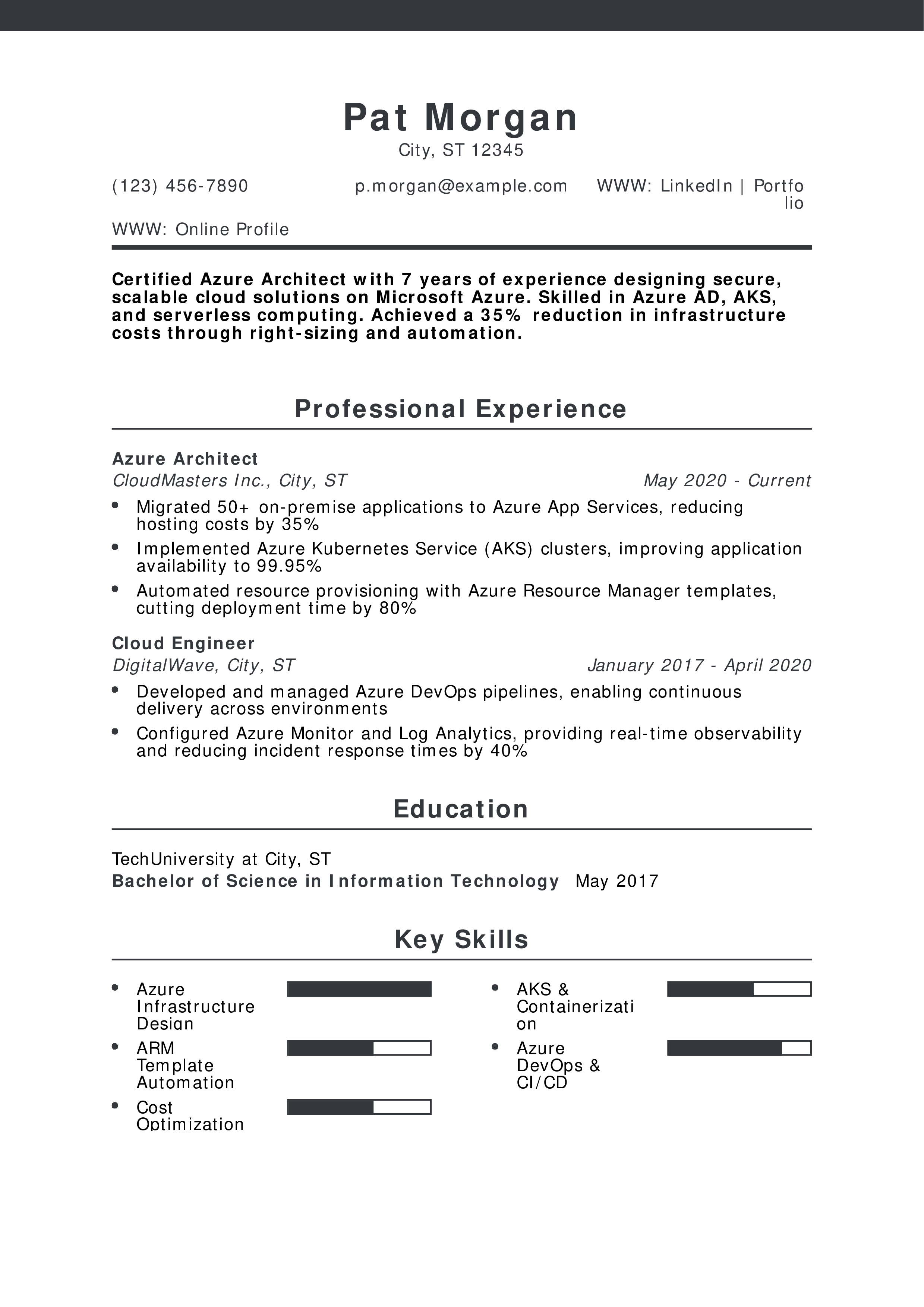 Azure Architect Resume