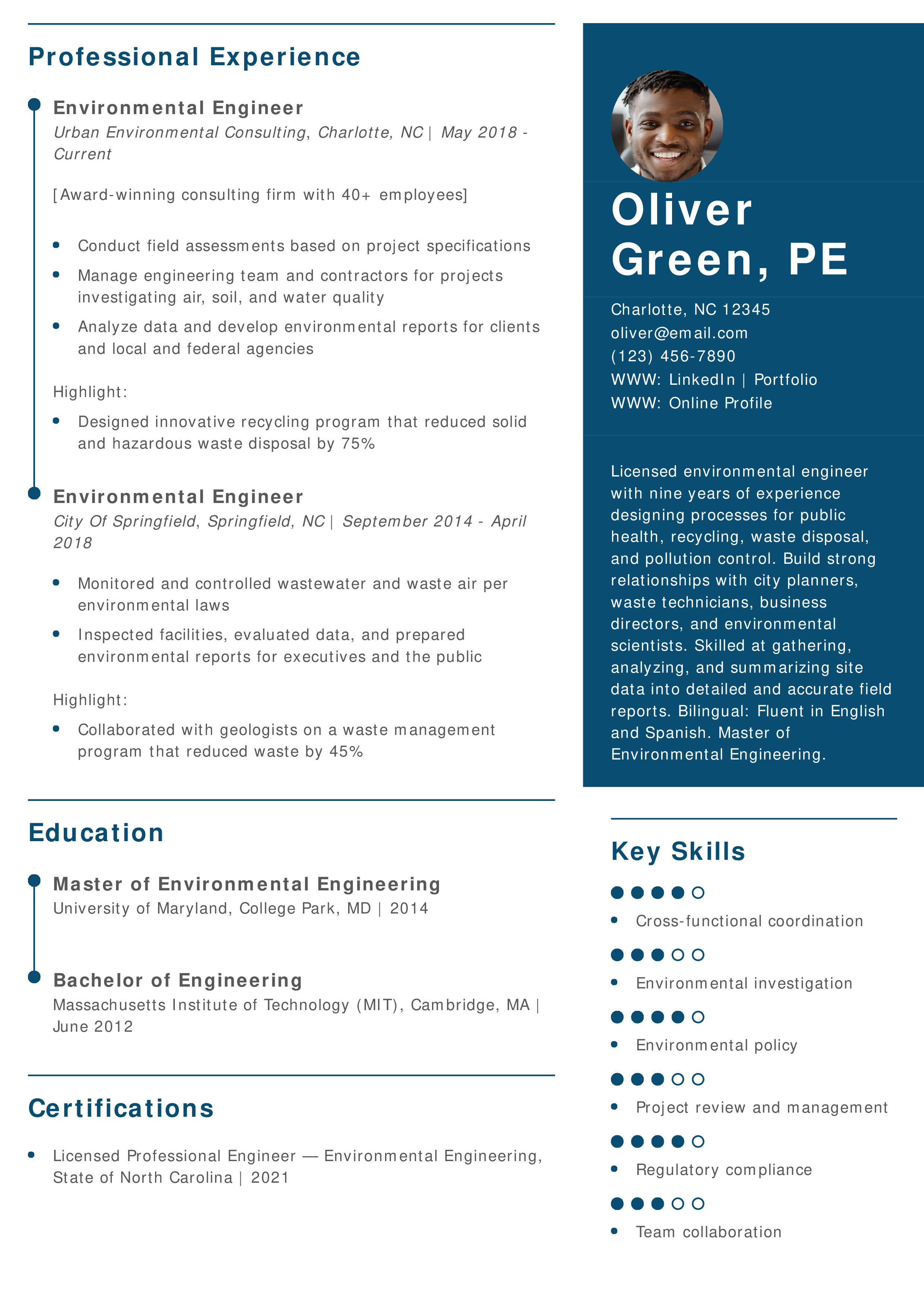 Engineering Resume