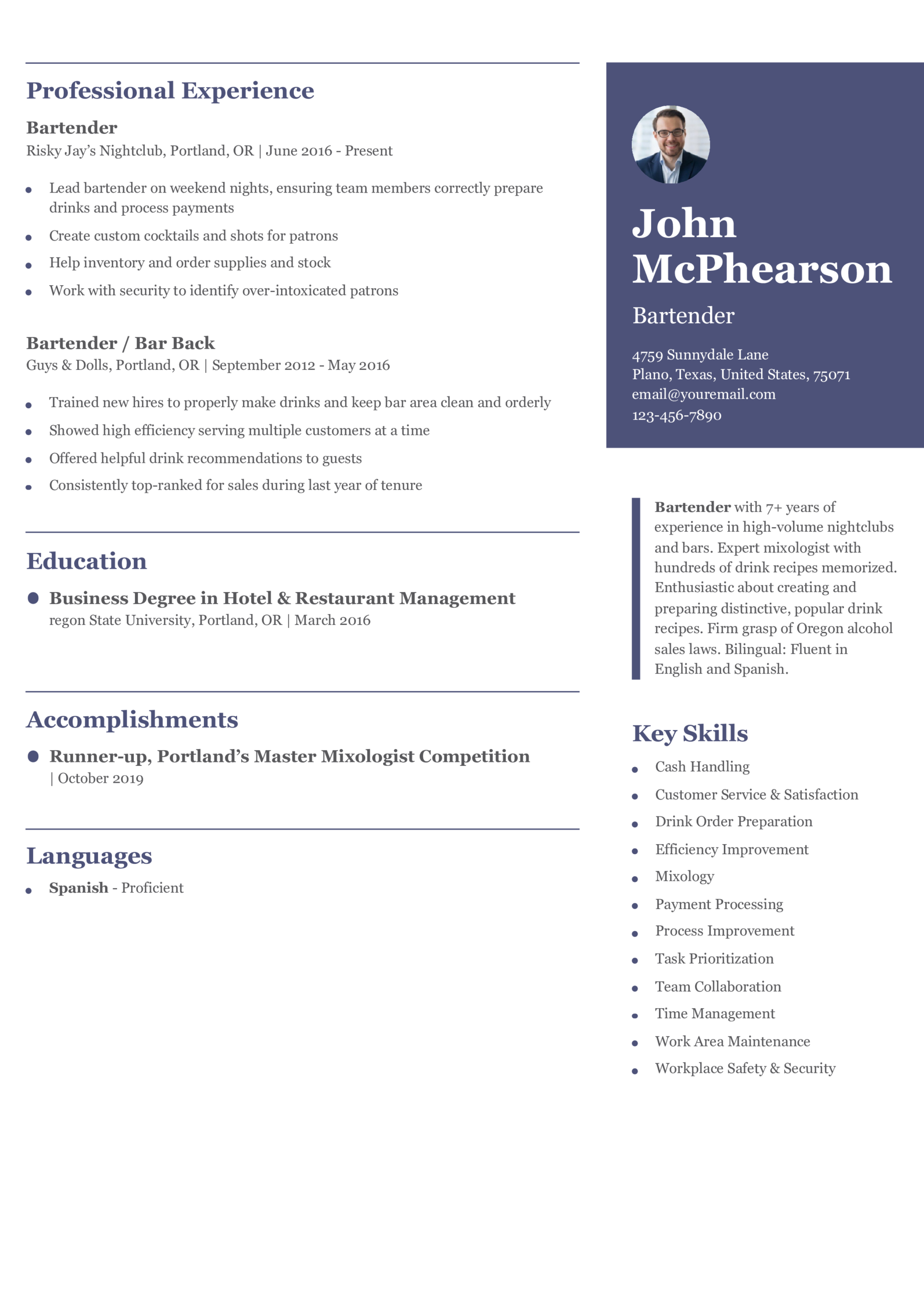 Bartender-Mid-Level