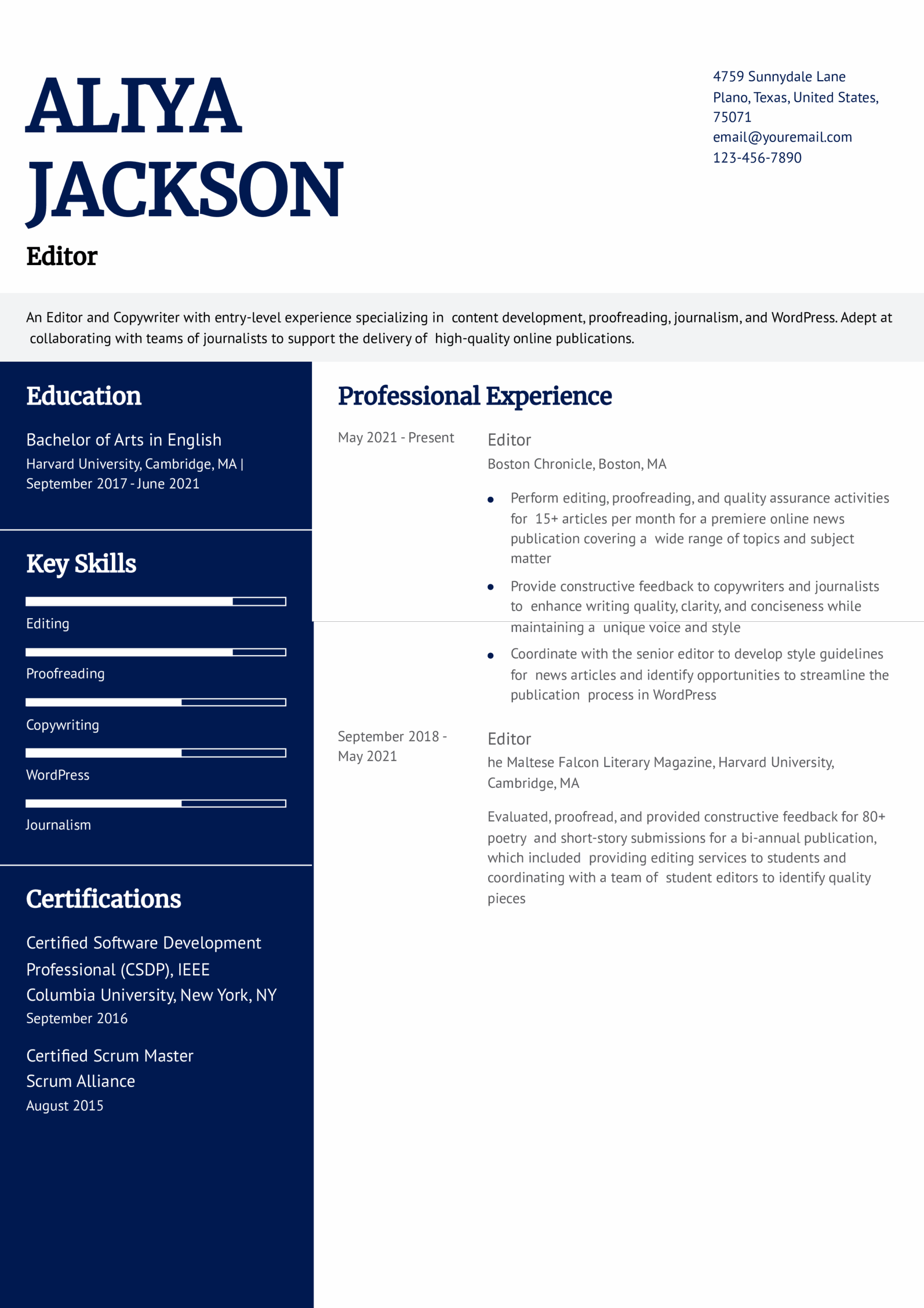 Editor-Entry-Level