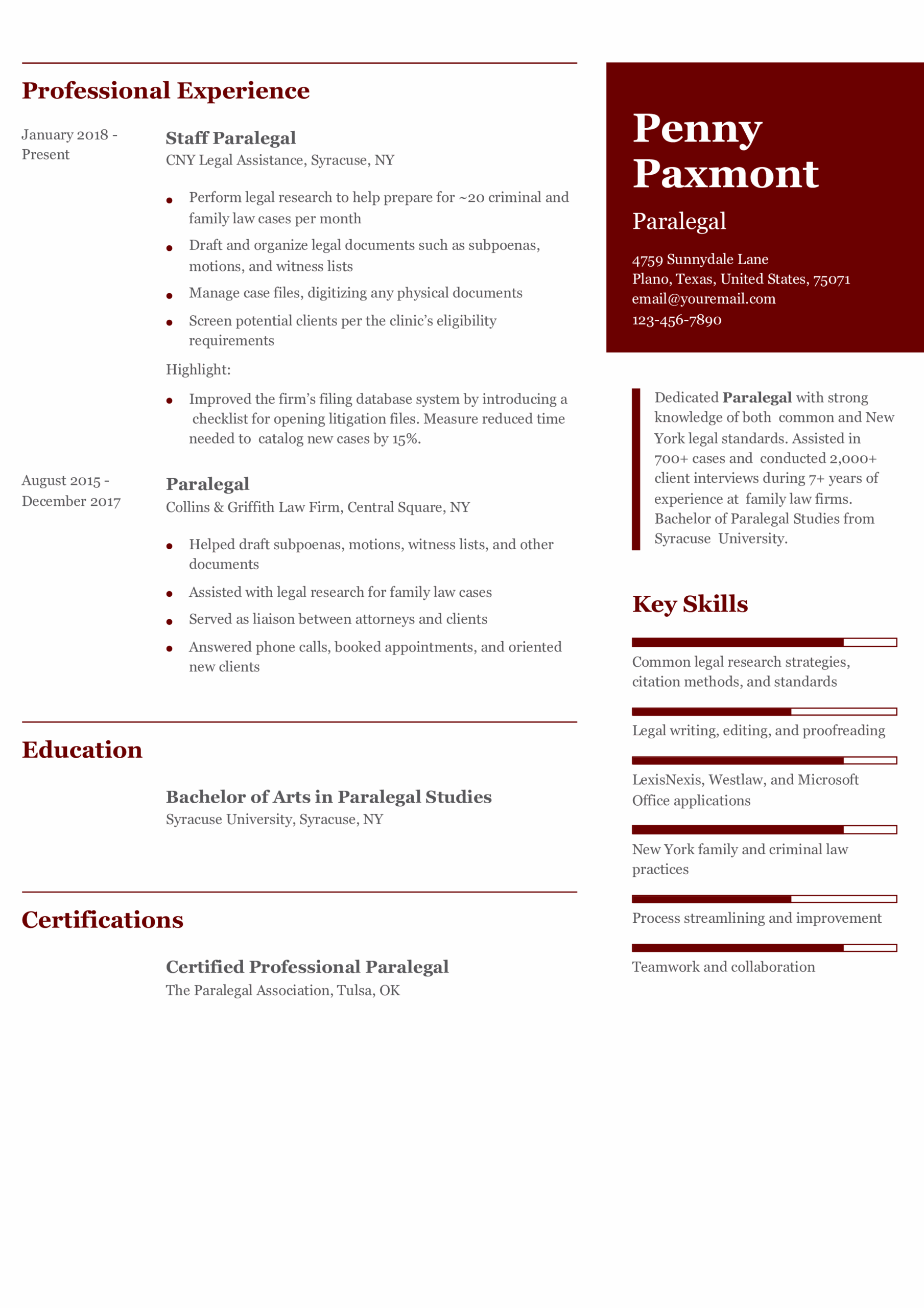 Paralegal-Mid-Level