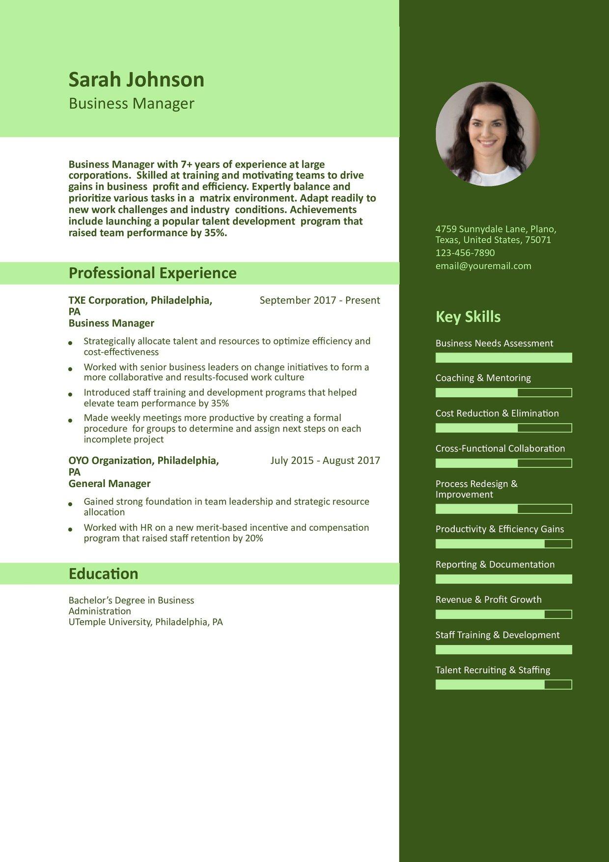 Artistic Resume Template