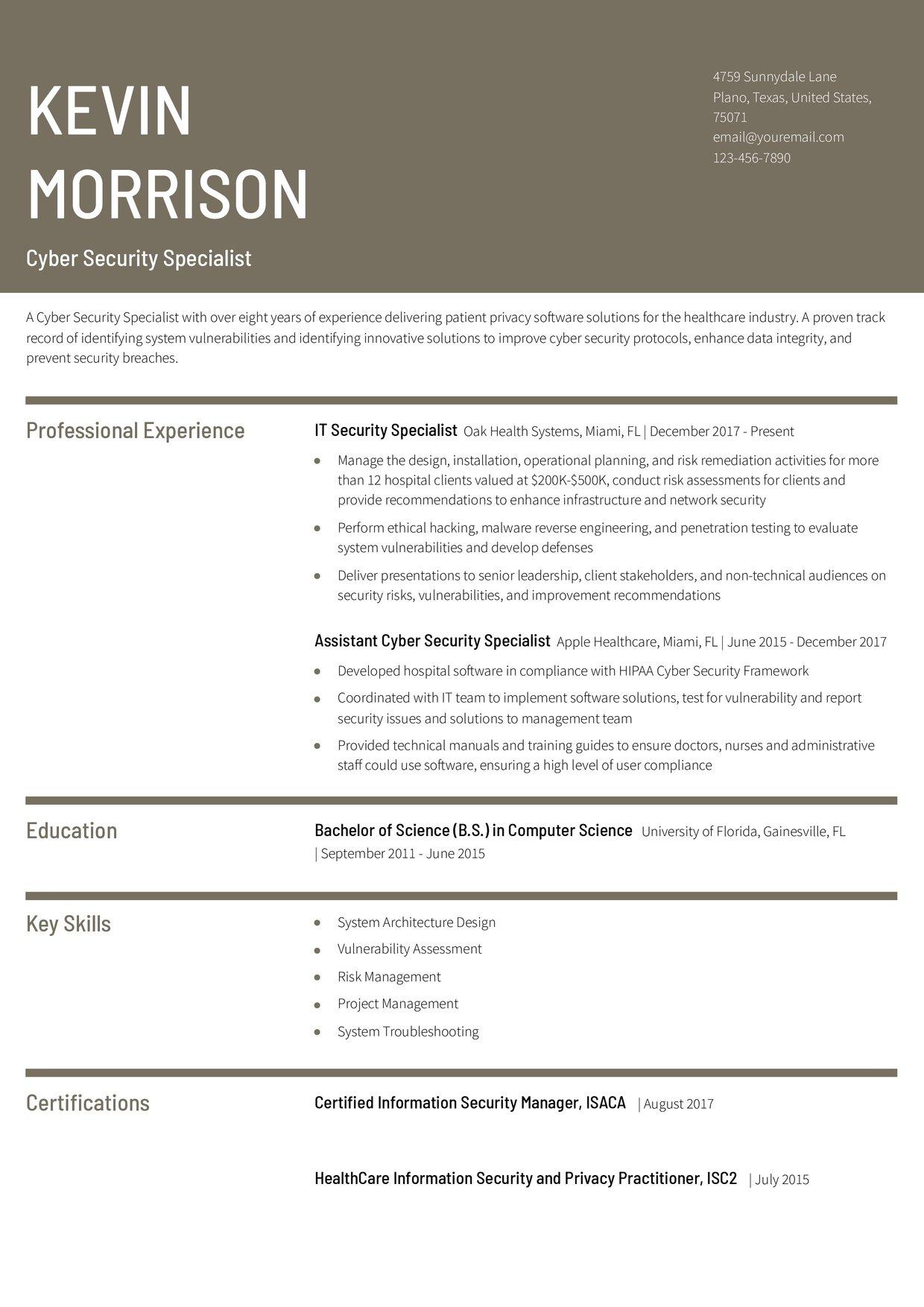 Stylish Resume Template