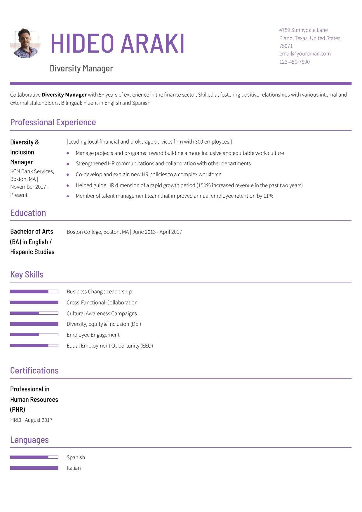 Fashionable Resume Template