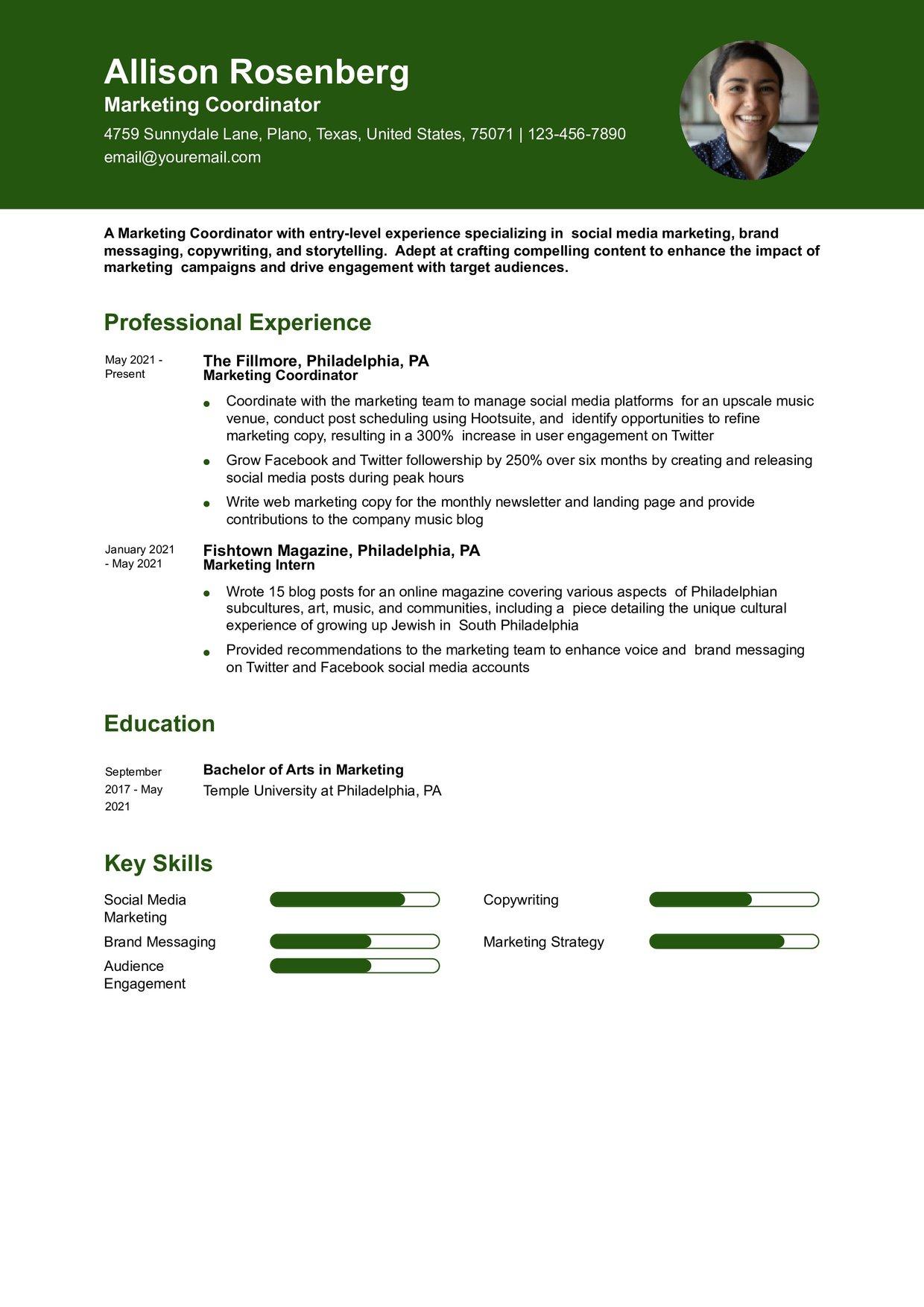 Original Resume Template