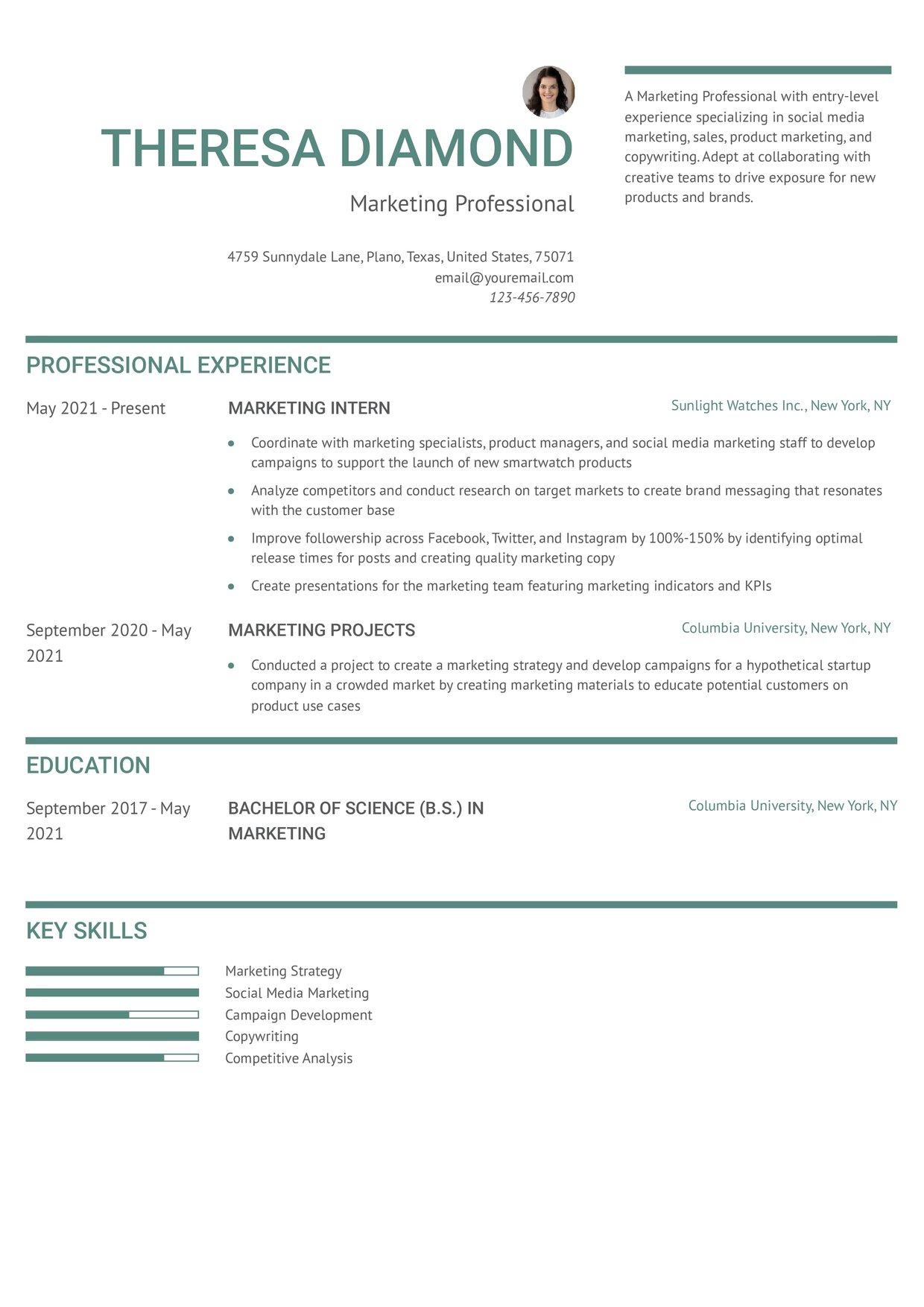 Distinguished Resume Template
