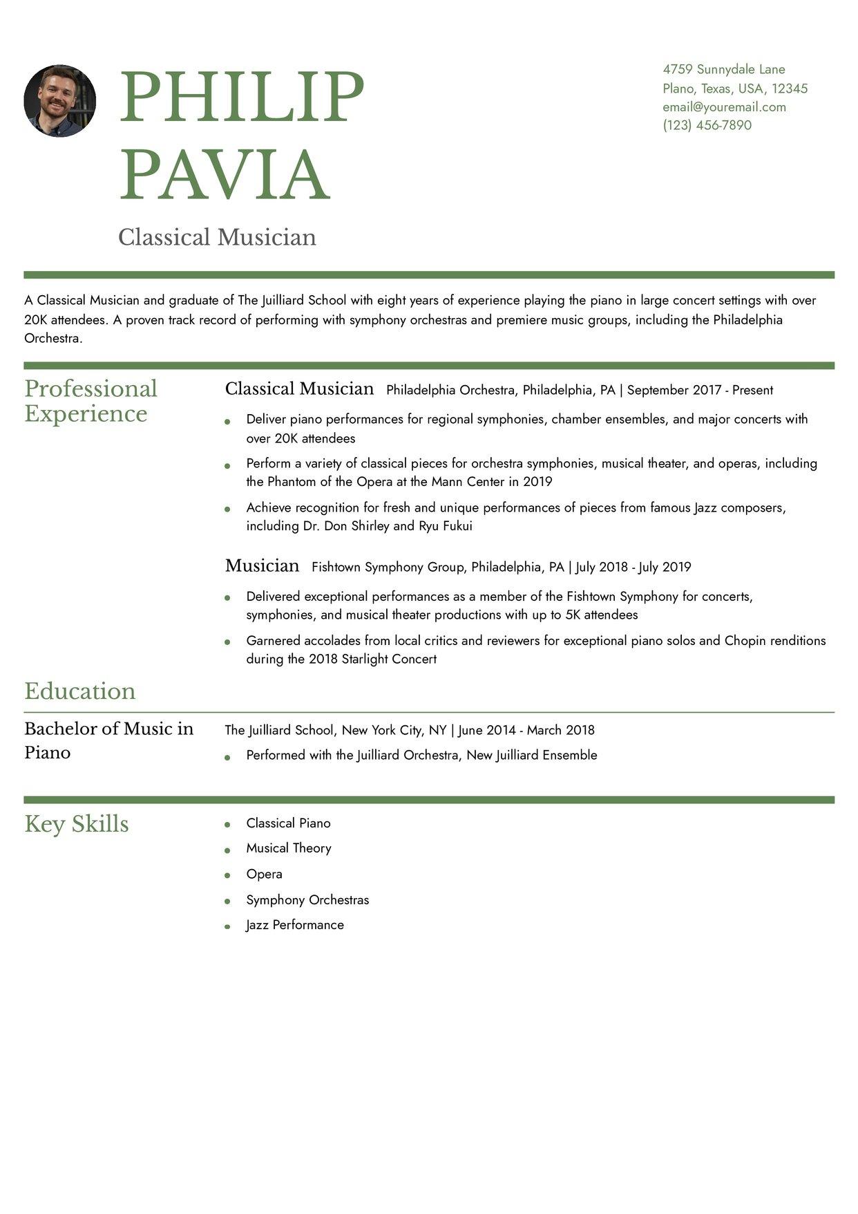 Natural Resume Template