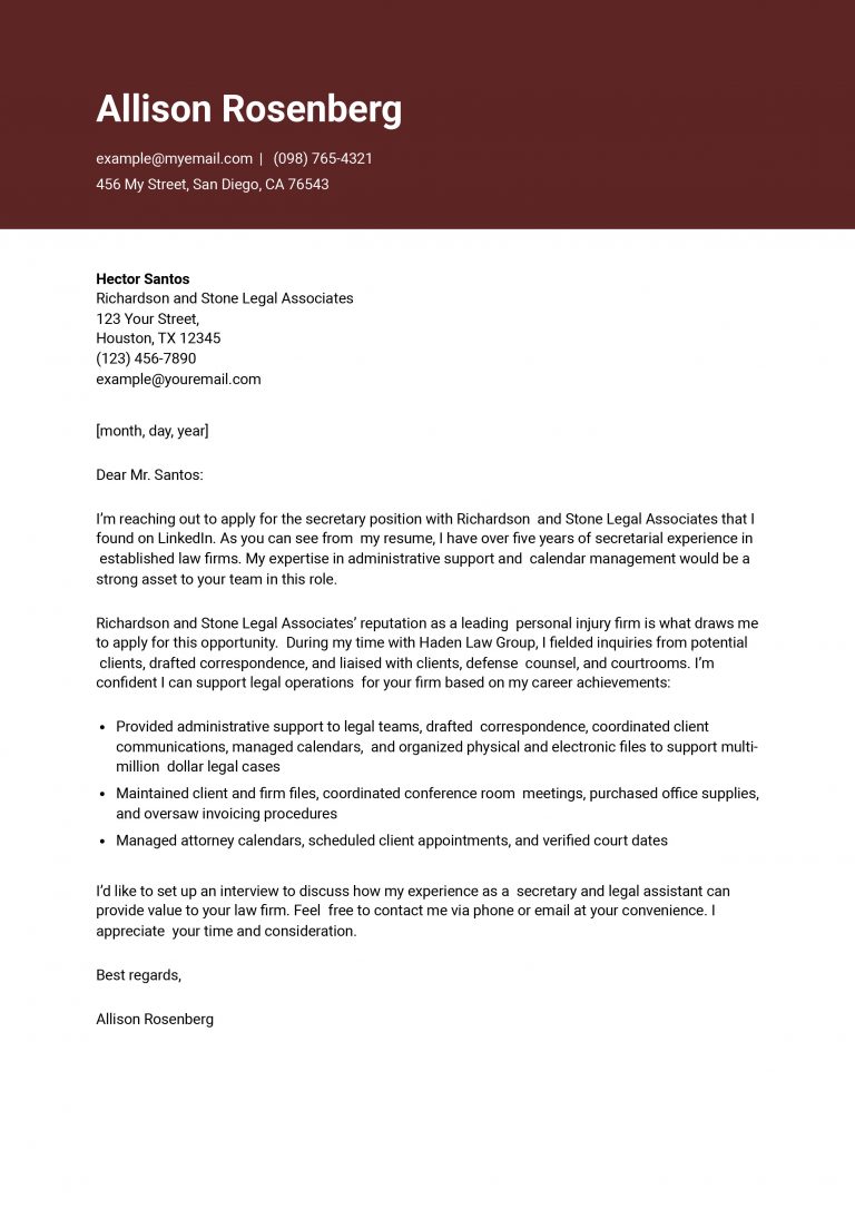 Secretary-Cover-Letter-Example