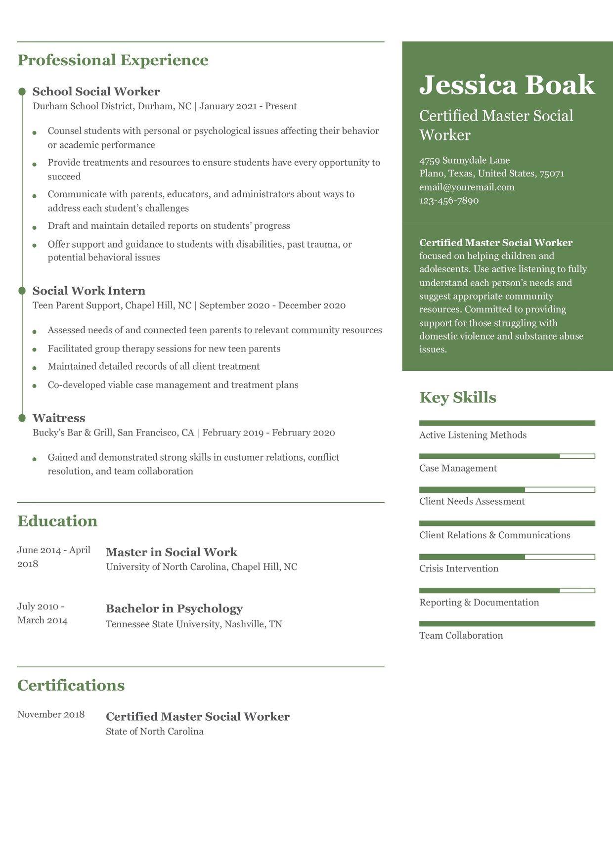 Modernized Resume Template