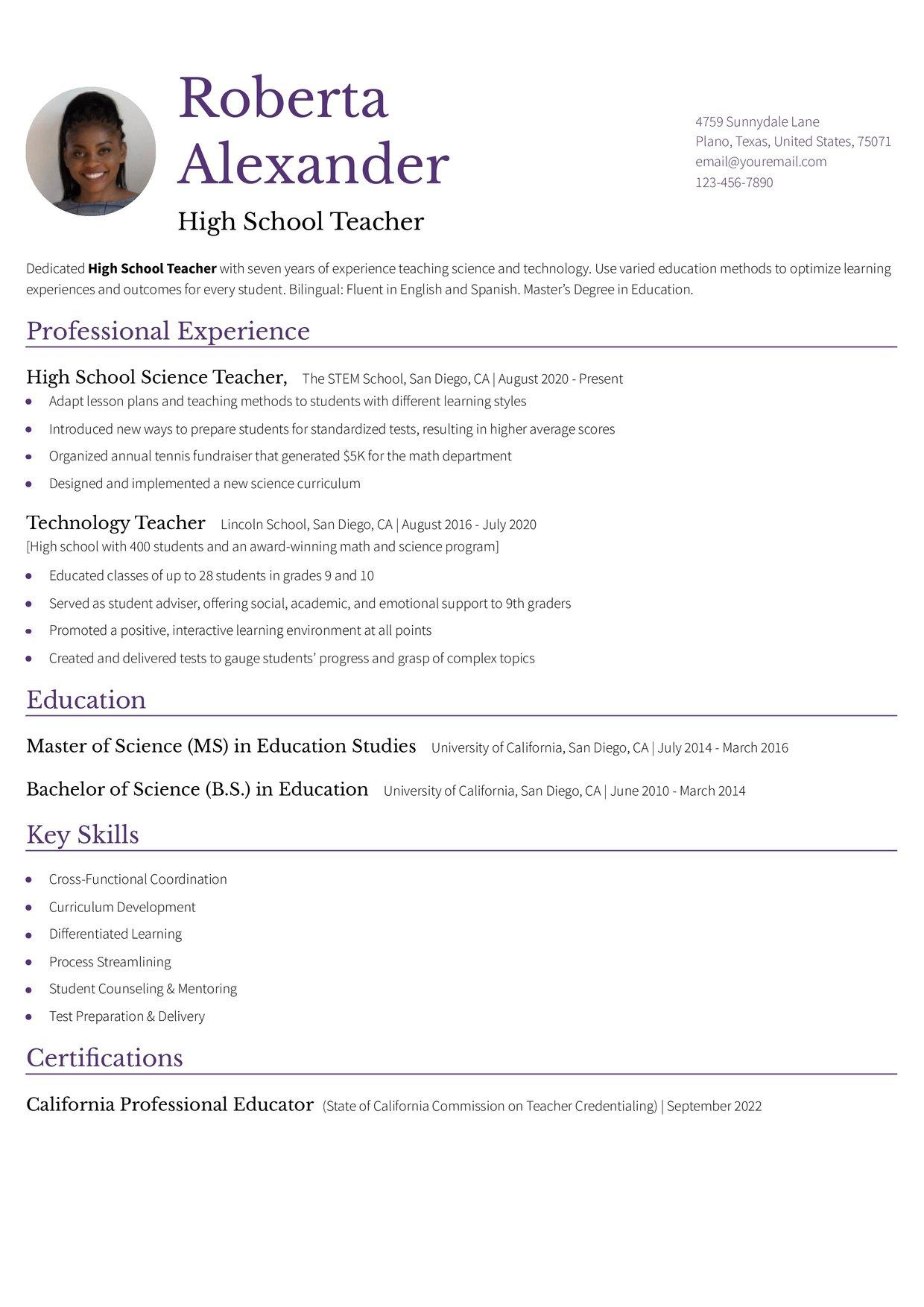 Modest Resume Template