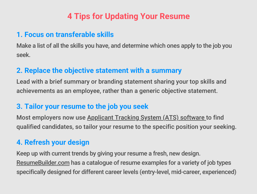 Unemployed Updating Resumes - How to update your resume